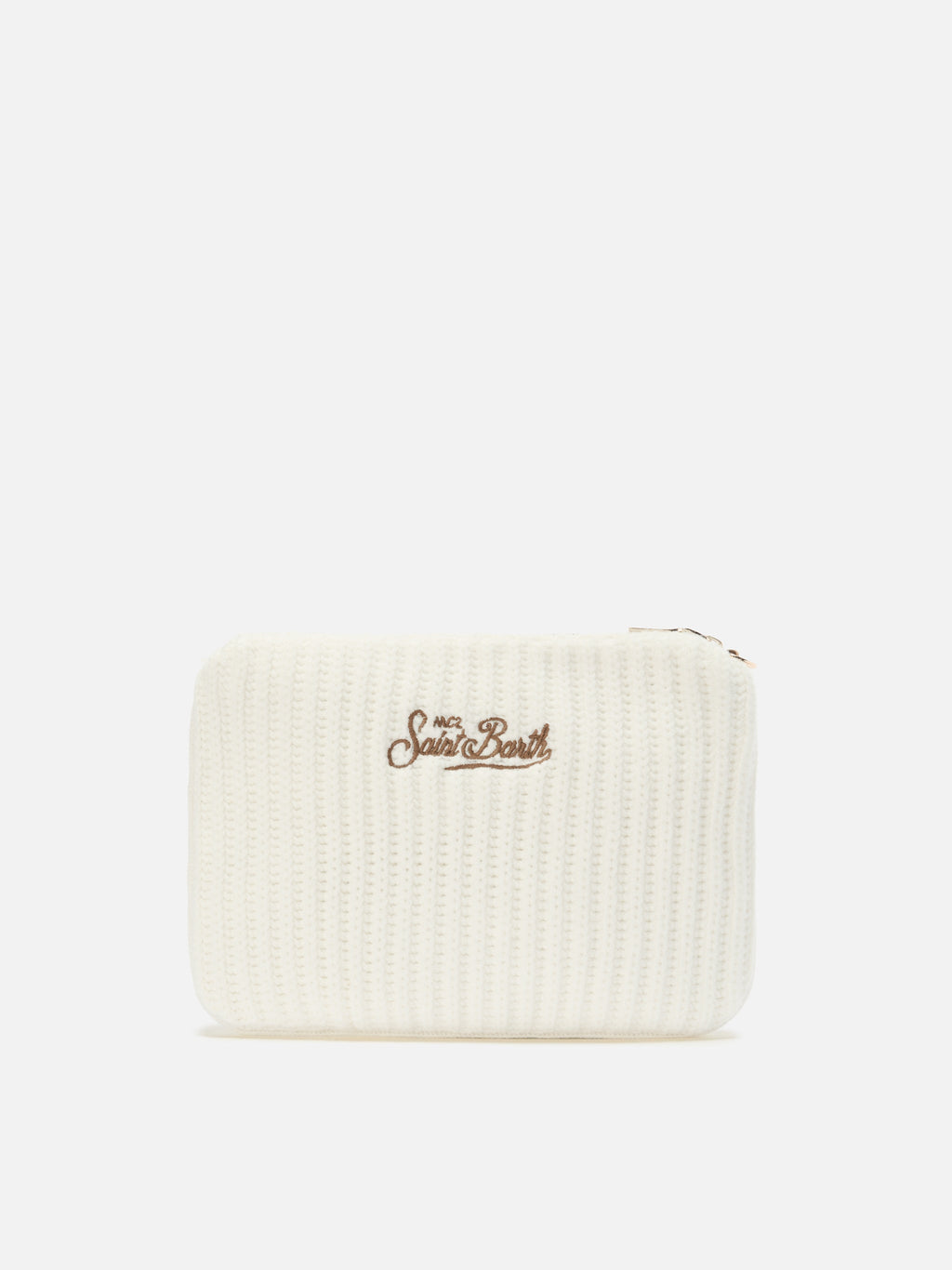 Pochette Parisienne Wool Rib MC2 Saint Barth — Blanc cassé — vue 6