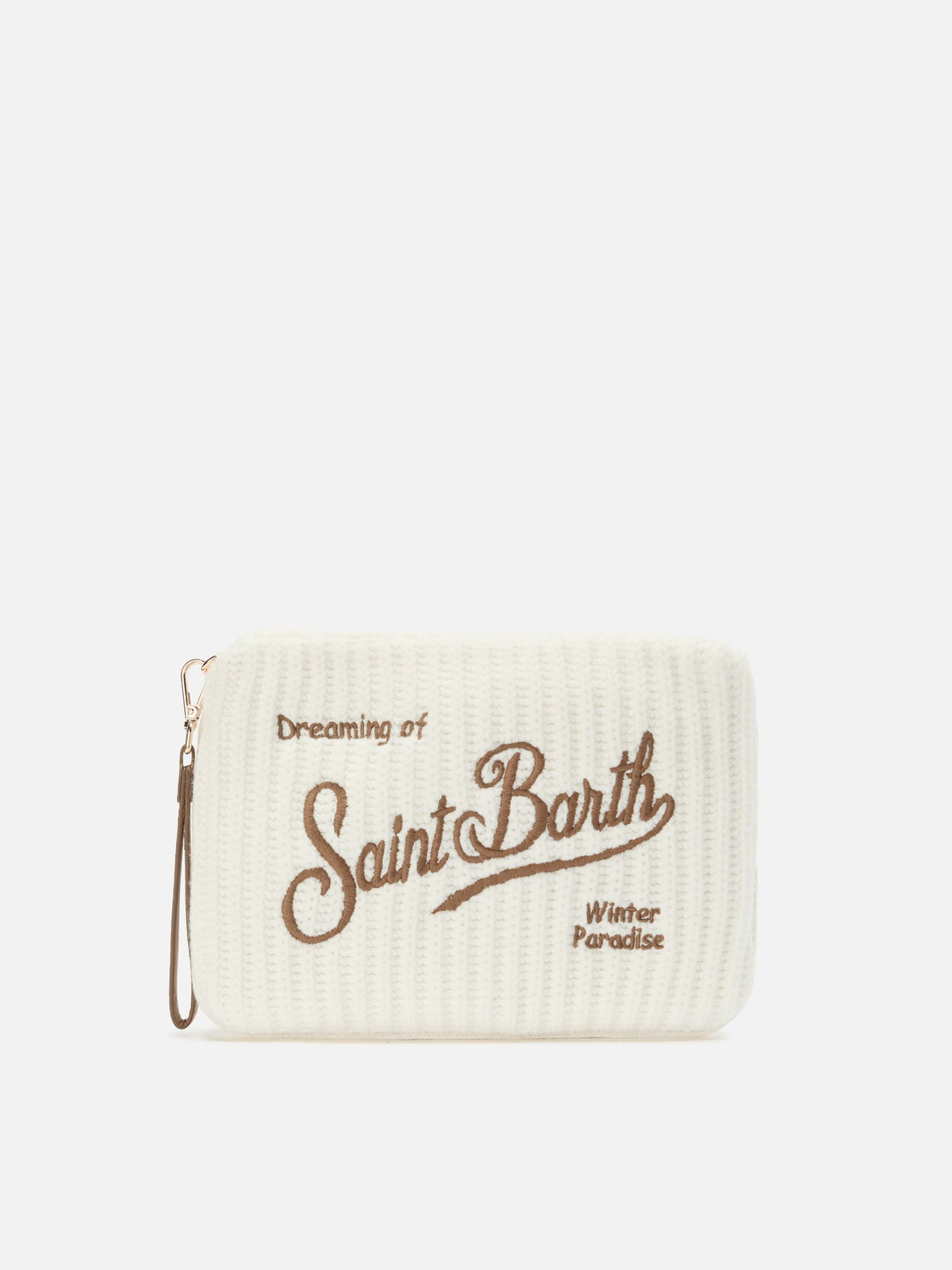 Pochette Parisienne Wool Rib MC2 Saint Barth — Panna — vista 3