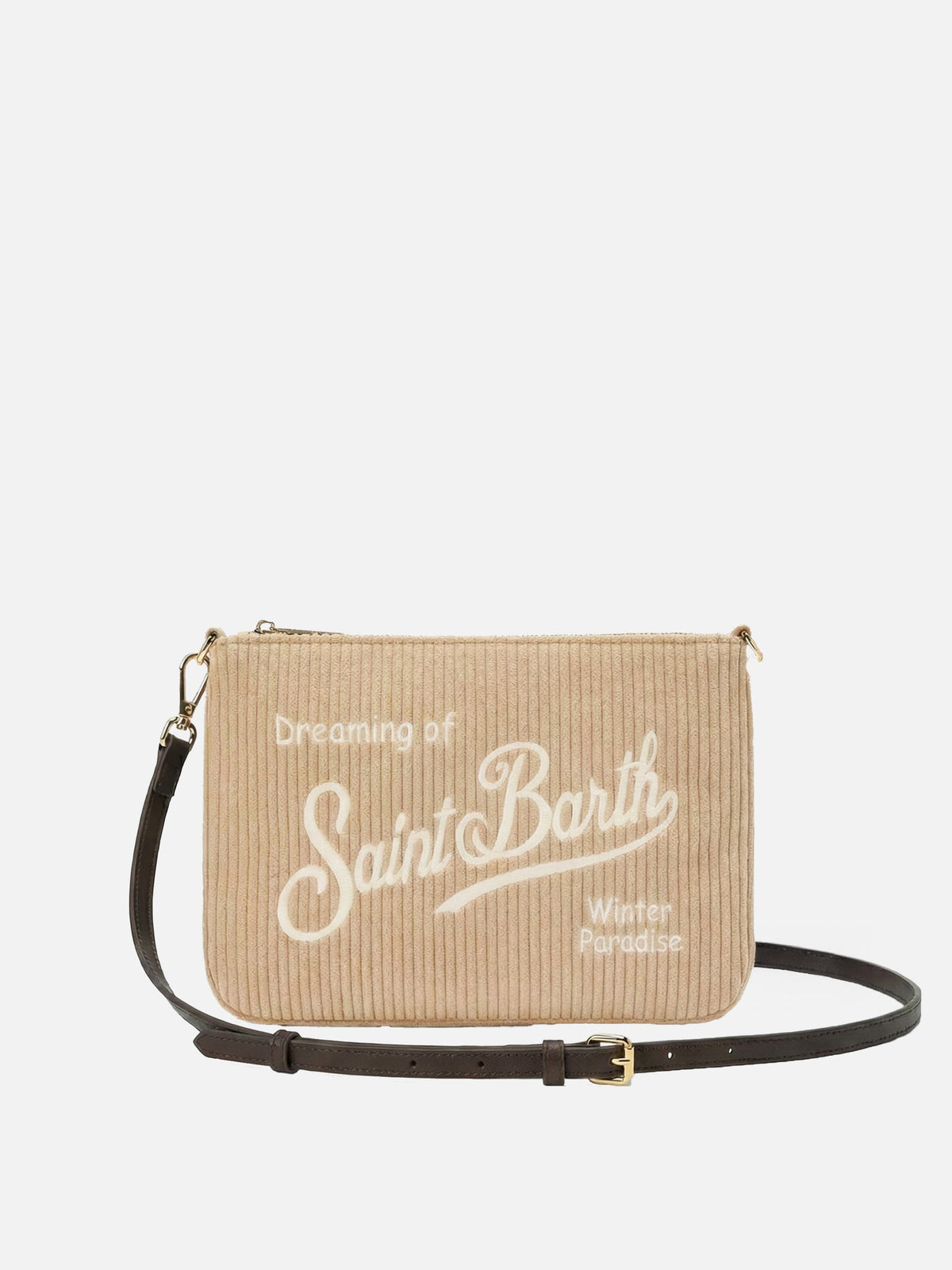 Pochette Parisienne Corduroy MC2 Saint Barth — Kaki