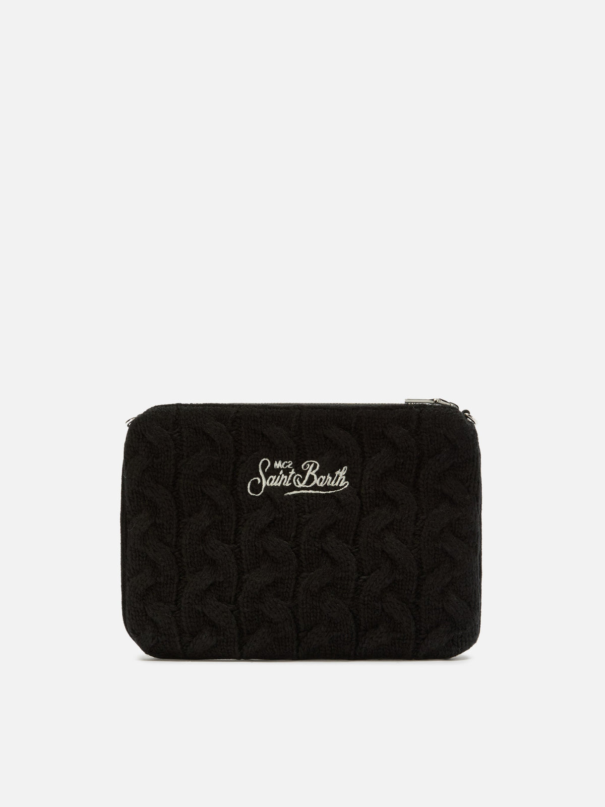Pochette a tracolla Parisienne Wool Braid MC2 Saint Barth — Nero — vista 5