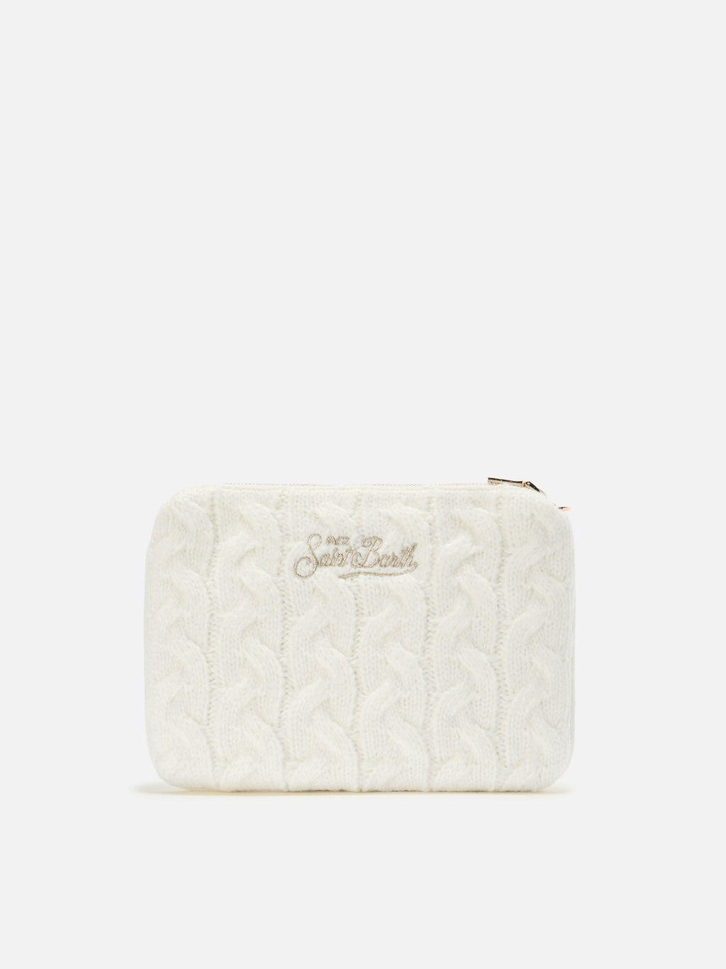 Pochette a tracolla Parisienne Wool Braid MC2 Saint Barth — Panna — vista 5