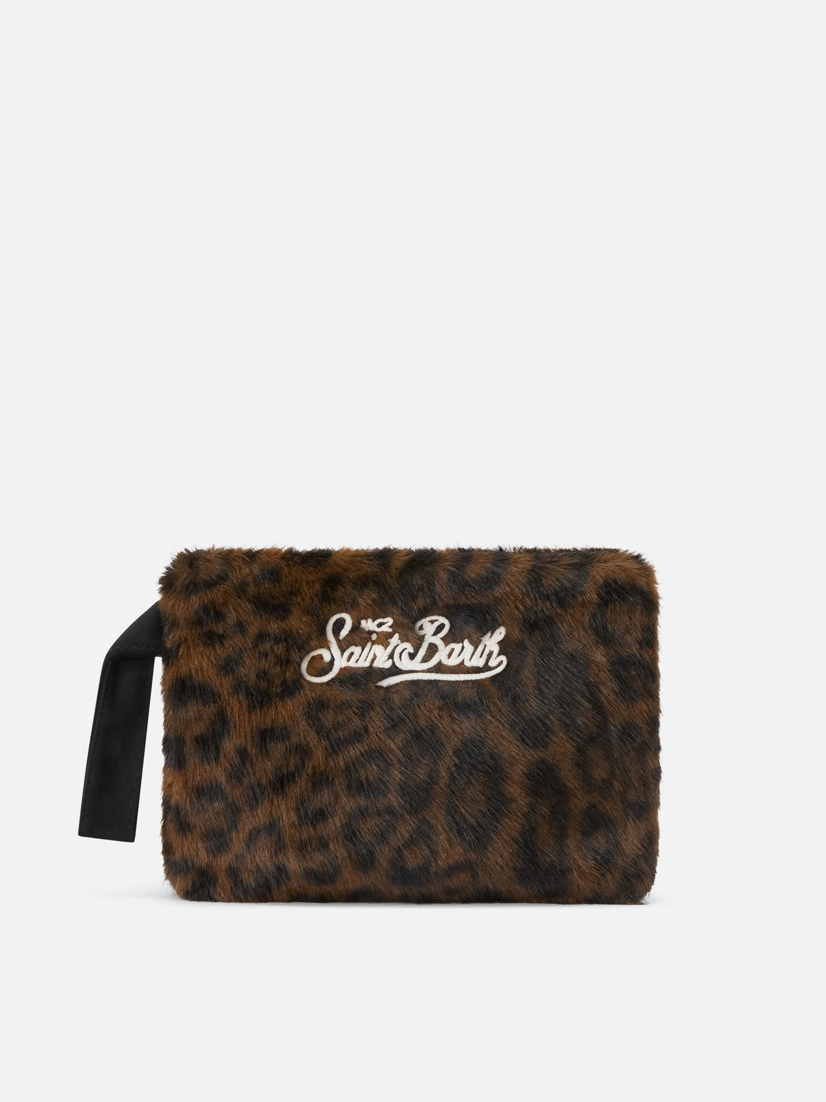 MC2 Saint Barth faux fur Pareasy pouch — Leopard