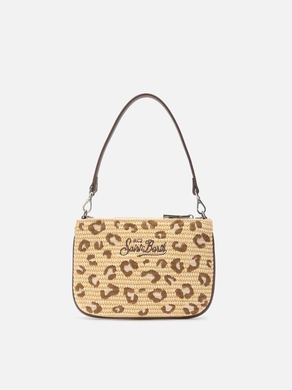 Mini pochette Parisienne brodée MC2 Saint Barth — Léopard — vue 3