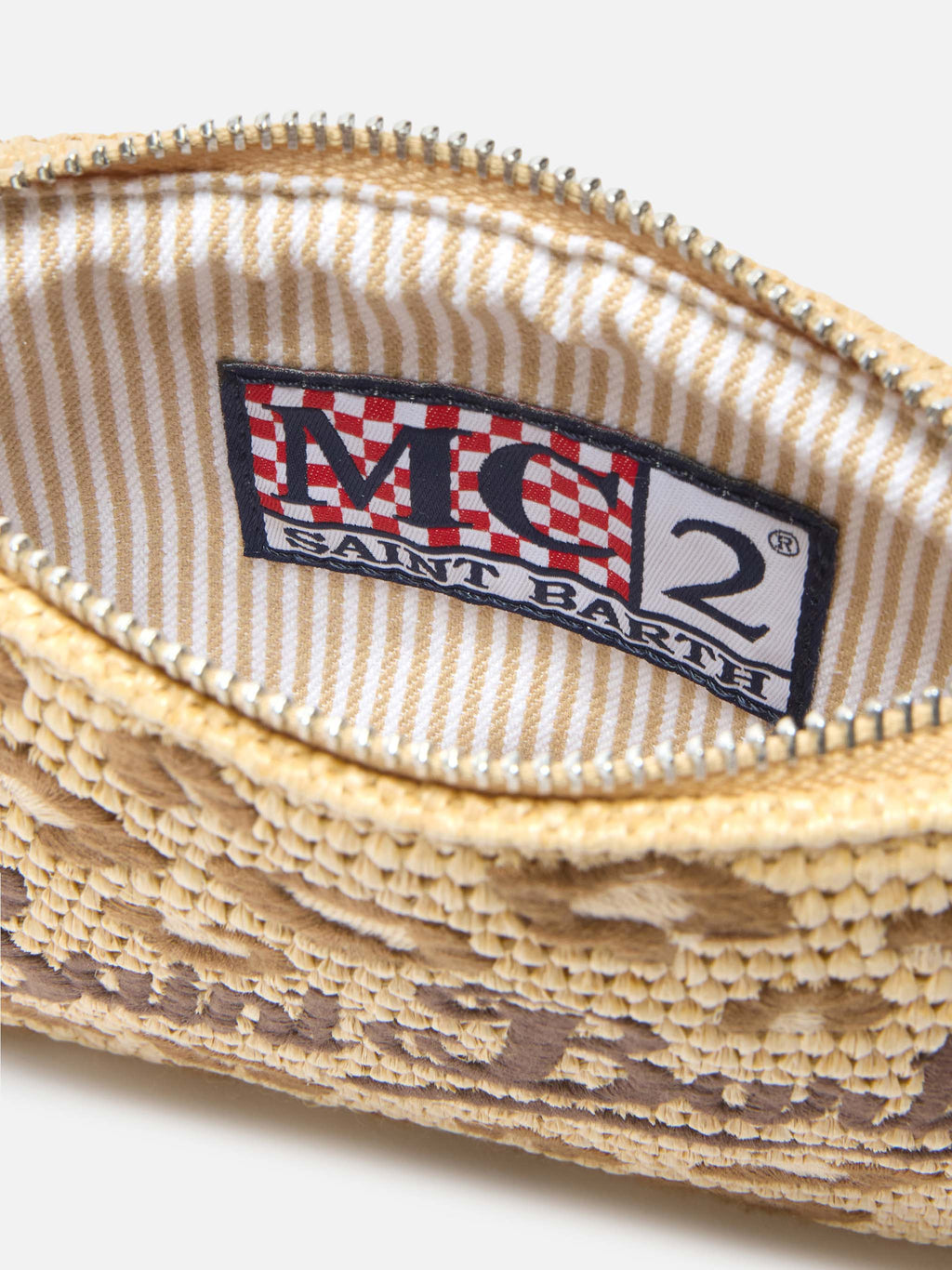 Mini pochette Parisienne brodée MC2 Saint Barth — Léopard — vue 6