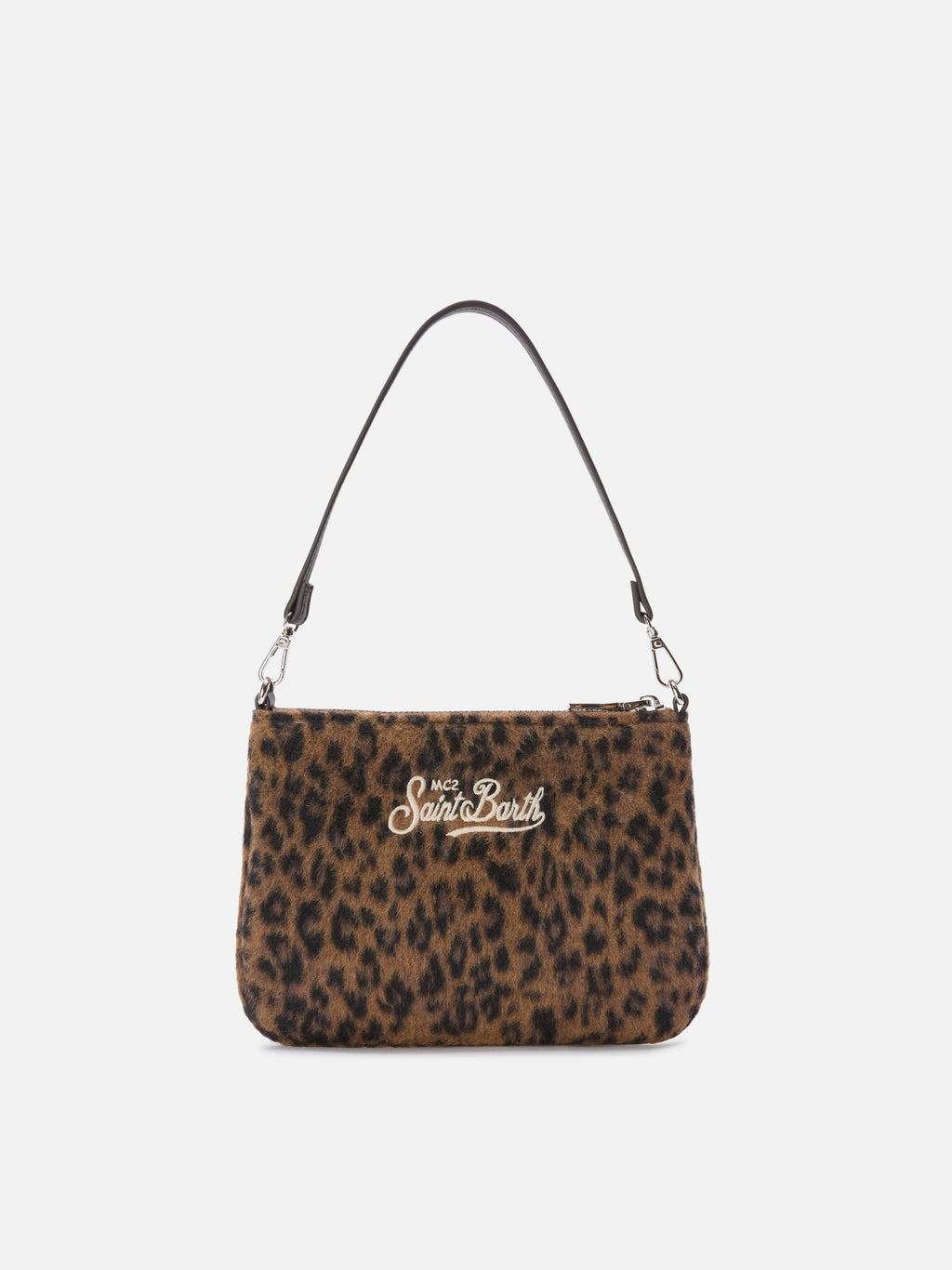 Borsa a spalla Mini Parisienne in feltro MC2 Saint Barth — Leopardato — vista 4