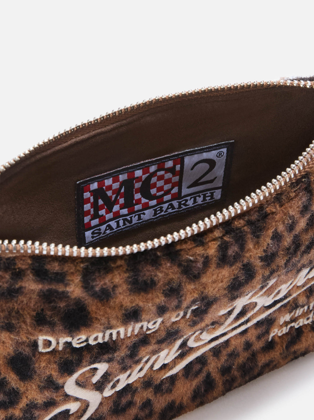 Borsa a spalla Mini Parisienne in feltro MC2 Saint Barth — Leopardato — vista 5