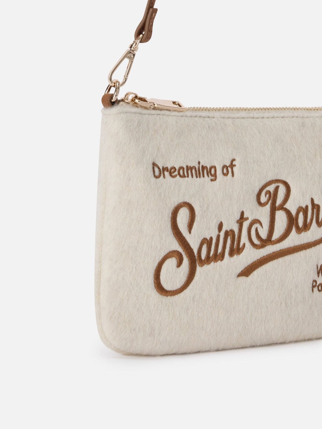 MC2 Saint Barth felt Mini Parisienne shoulder bag — Off-white — view 4