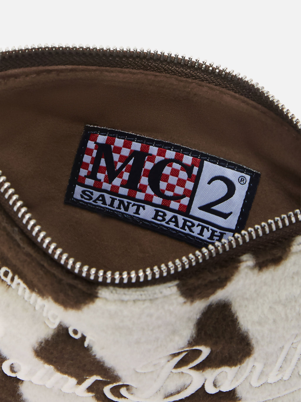 MC2 Saint Barth felt Mini Parisienne shoulder bag — Cow print — view 5