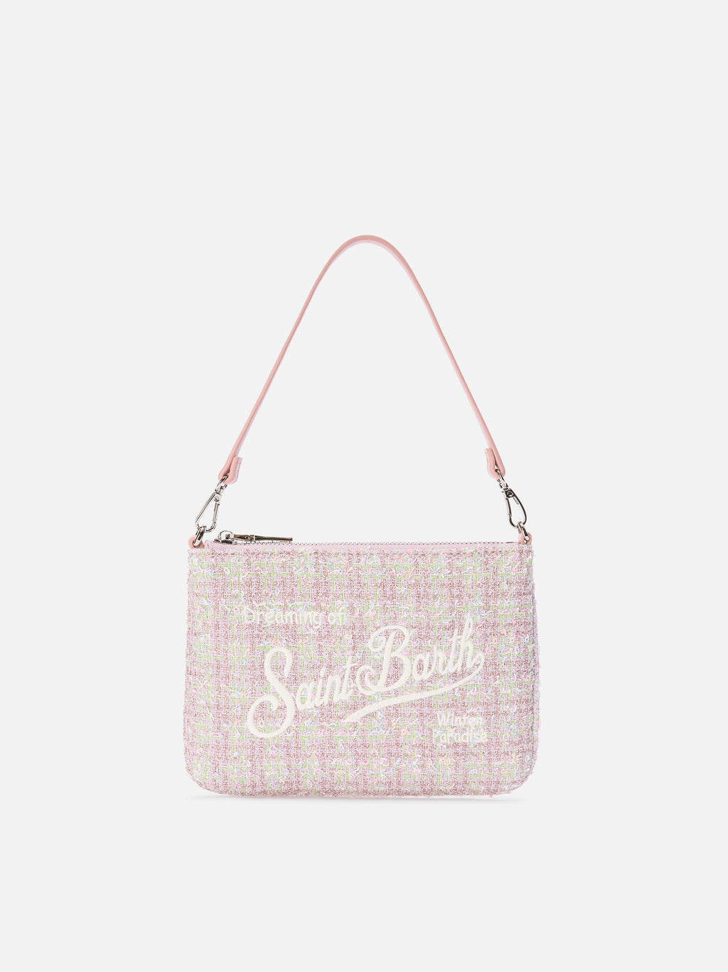 Mini sac Parisienne en tweed MC2 Saint Barth — Rose