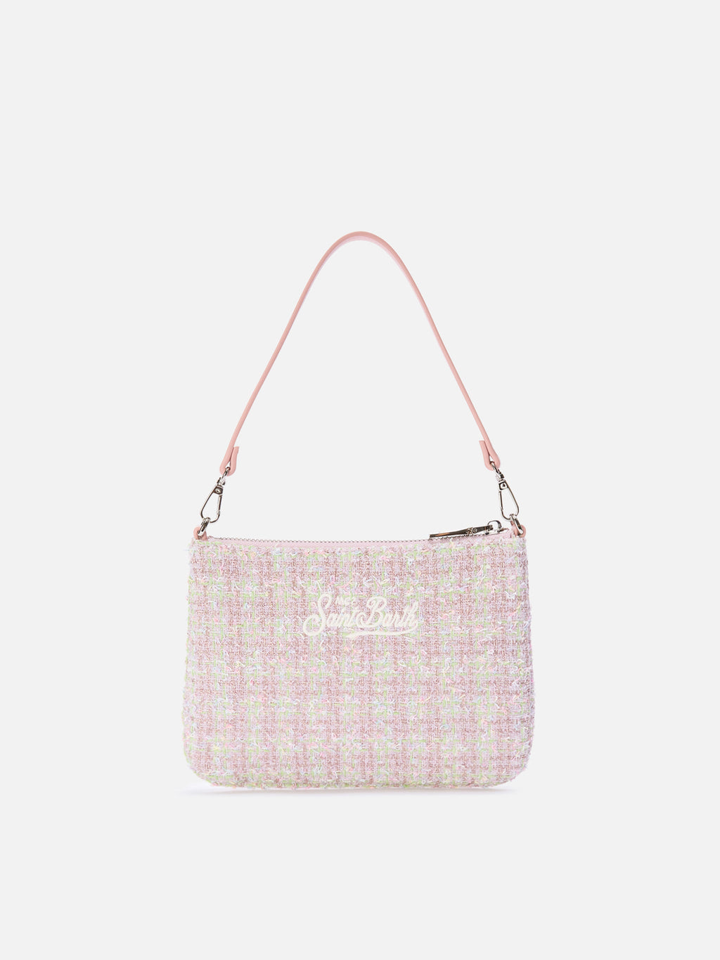 Mini sac Parisienne en tweed MC2 Saint Barth — Rose — vue 3