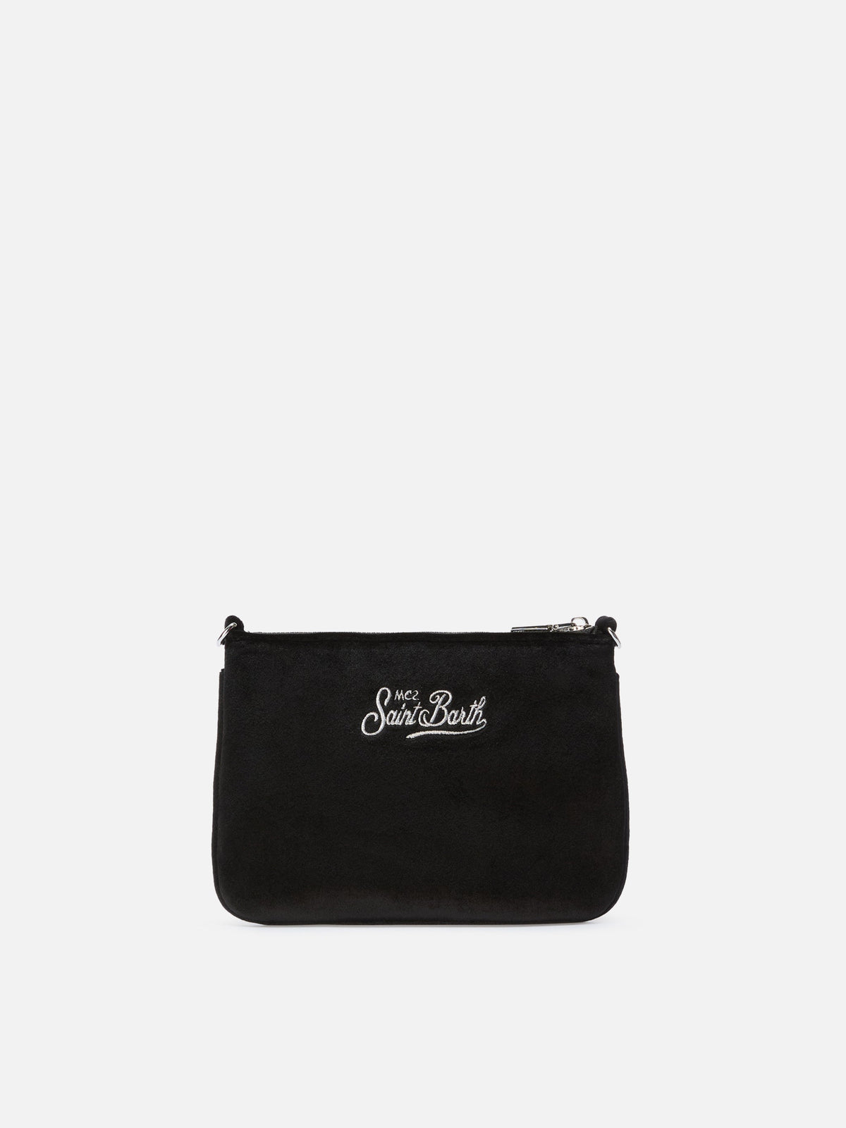 Borsa a spalla Mini Parisienne in velluto MC2 Saint Barth — Nero — vista 4