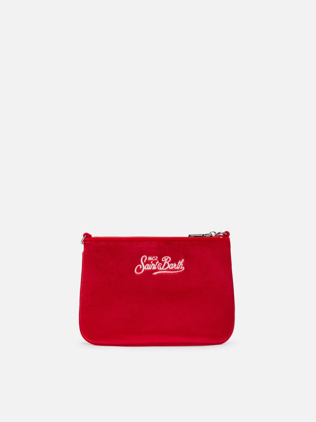Mini sac Parisienne en velours MC2 Saint Barth — Rouge — vue 4
