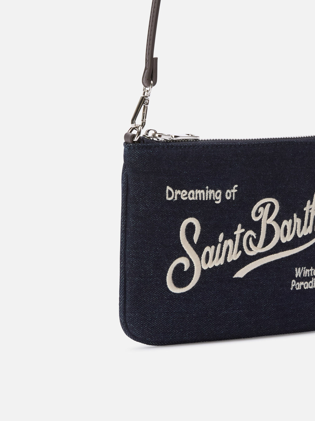 Borsa a spalla Mini Parisienne in denim MC2 Saint Barth — Blu — vista 2