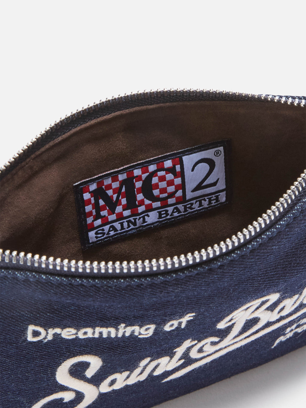 Borsa a spalla Mini Parisienne in denim MC2 Saint Barth — Blu — vista 4