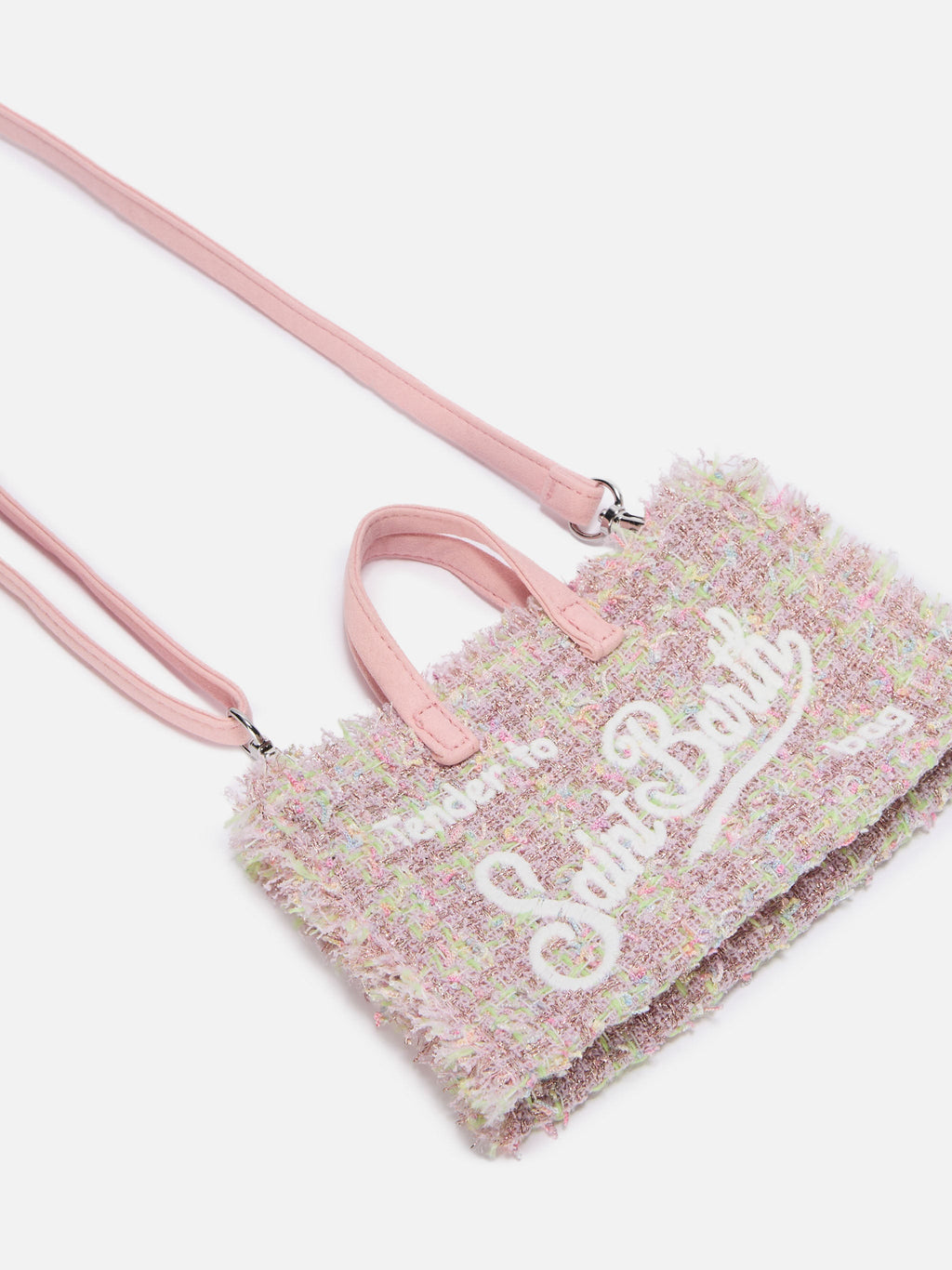 Phone bag in tweed MC2 Saint Barth — Rosa — vista 4
