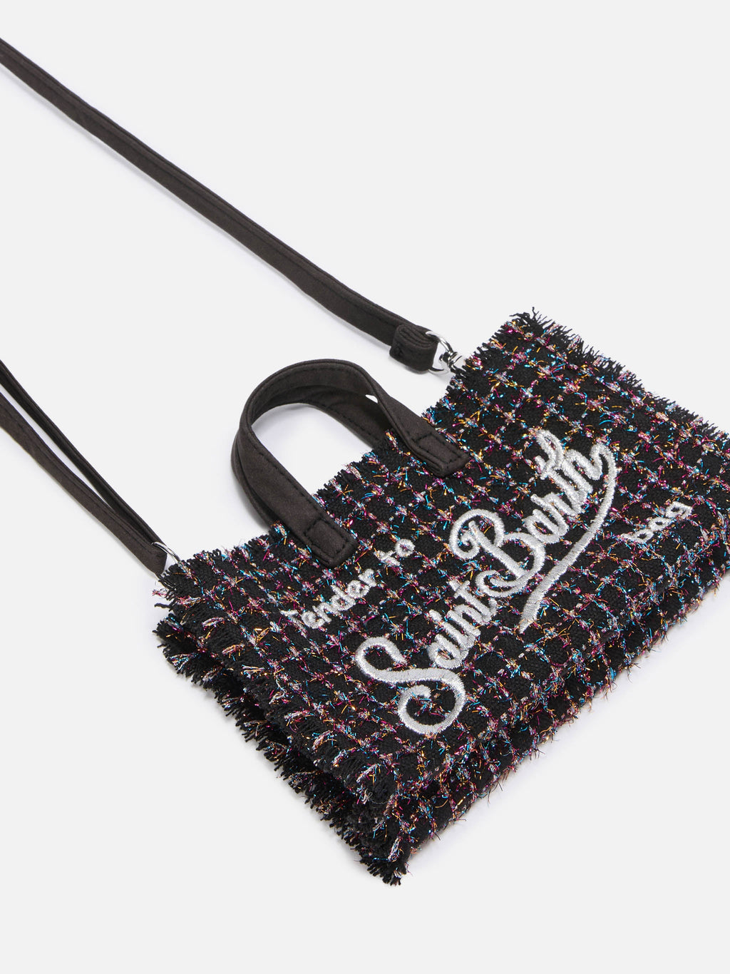 Phone bag en tweed MC2 Saint Barth — Noir — vue 4