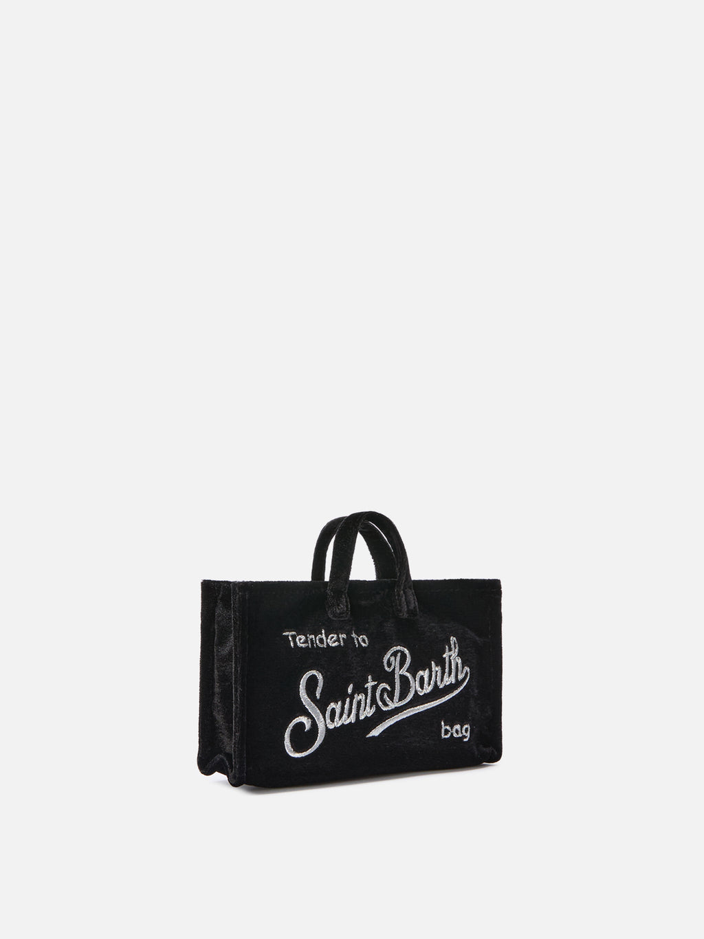 MC2 Saint Barth velvet phone bag — Black — view 4