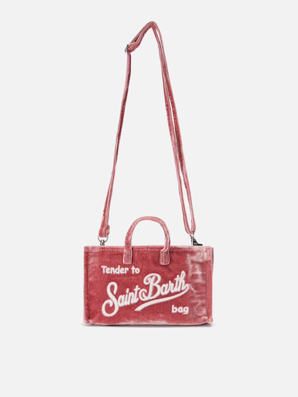 Phone bag en velours MC2 Saint Barth — Rose