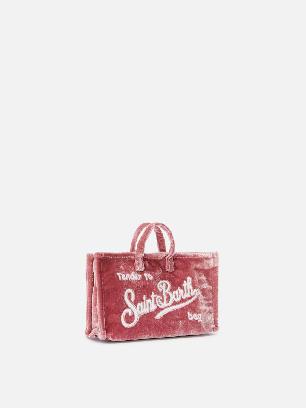 Phone bag en velours MC2 Saint Barth — Rose — vue 3