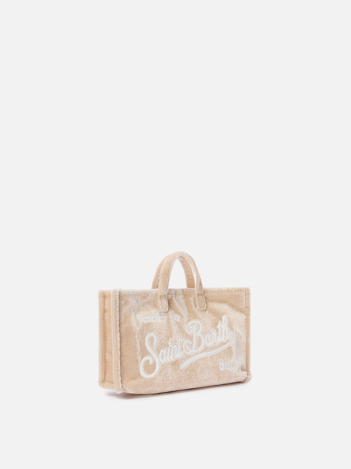 MC2 Saint Barth velvet phone bag — Beige — view 3