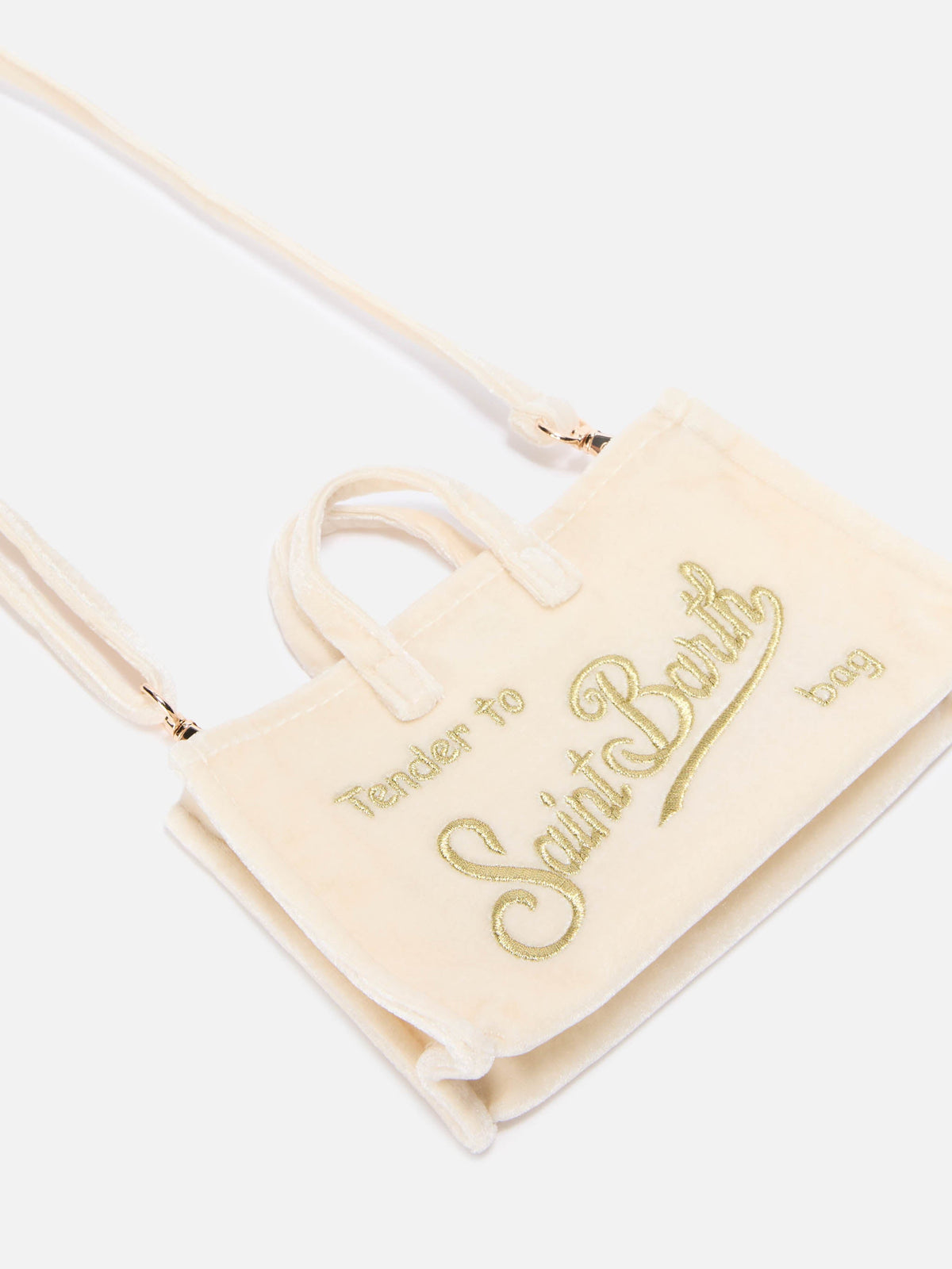 Phone bag in velluto MC2 Saint Barth — Panna — vista 4