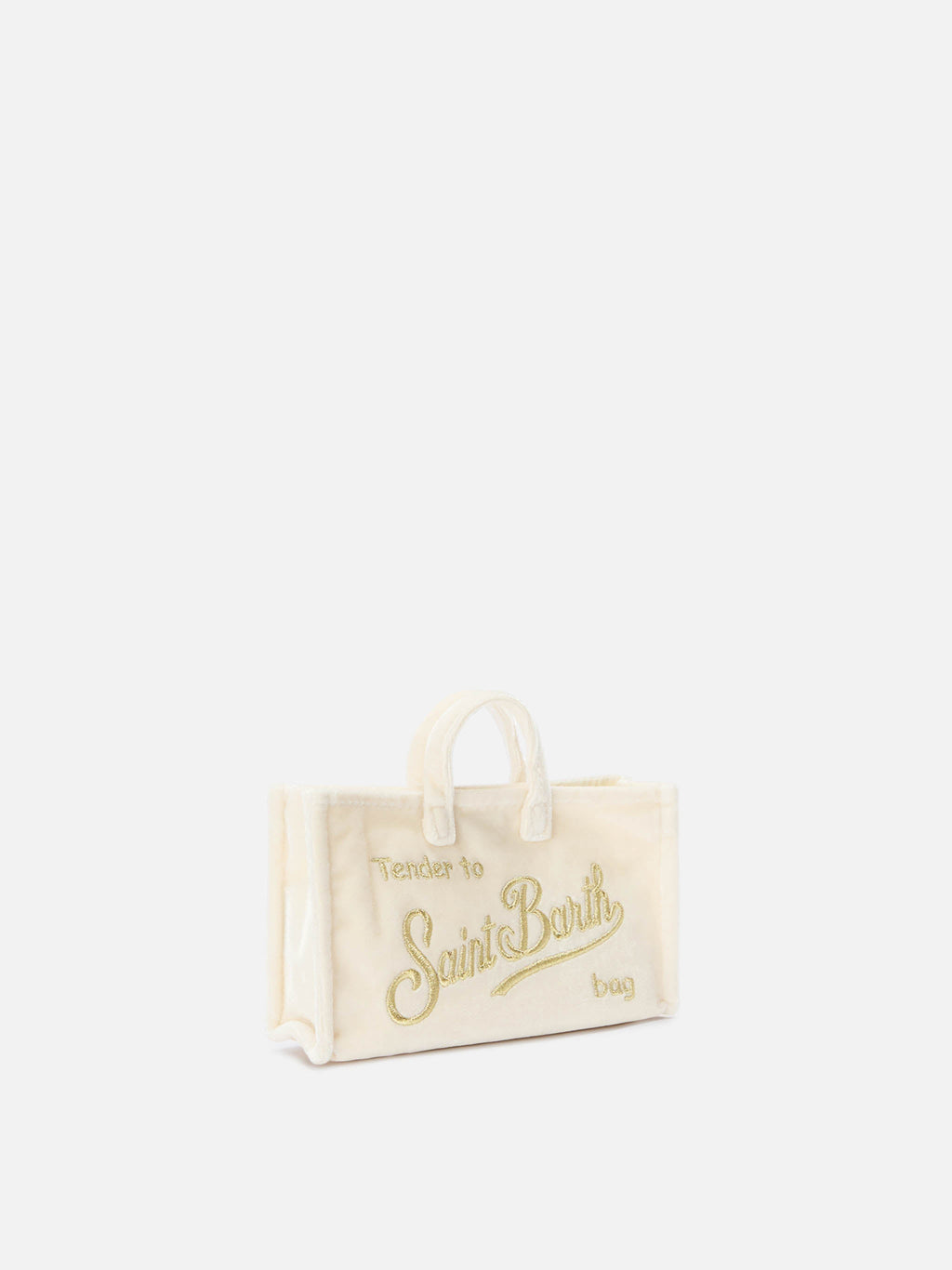 MC2 Saint Barth velvet phone bag — Off-white — view 3
