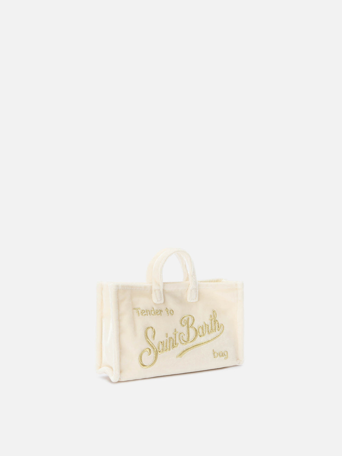 Phone bag in velluto MC2 Saint Barth — Panna — vista 3
