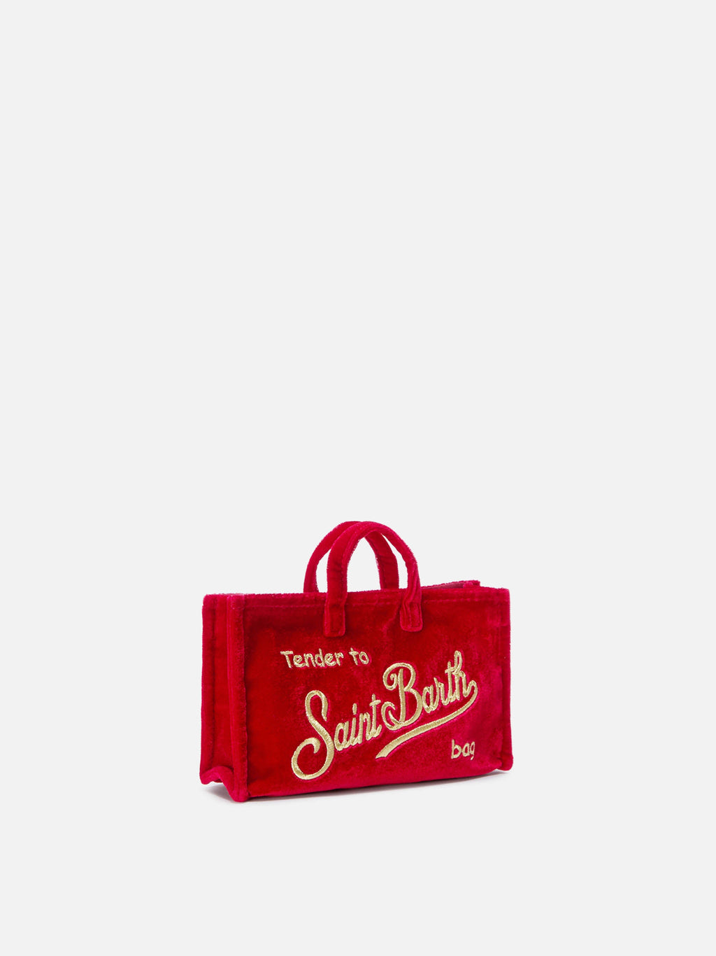 Phone bag in velluto MC2 Saint Barth — Rosso — vista 4