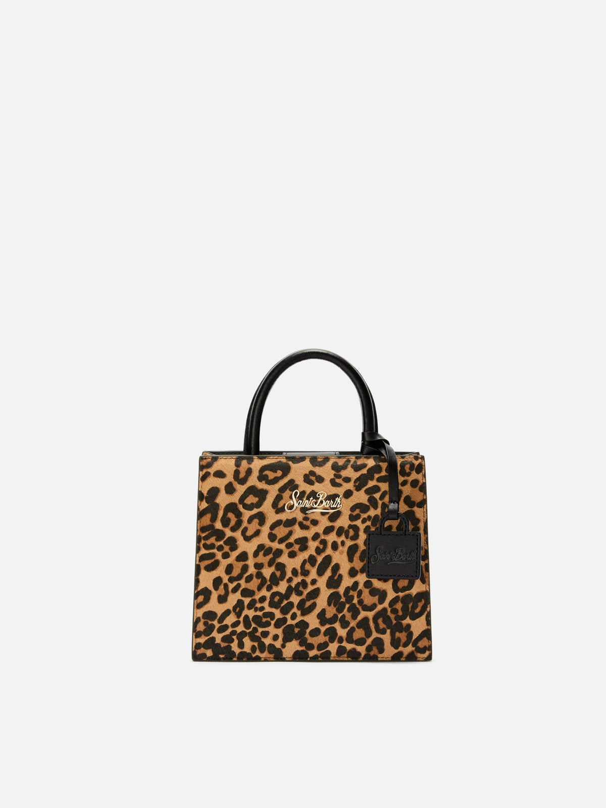 Borsa Shop Bag Mini in pelle MC2 Saint Barth — Leopardato