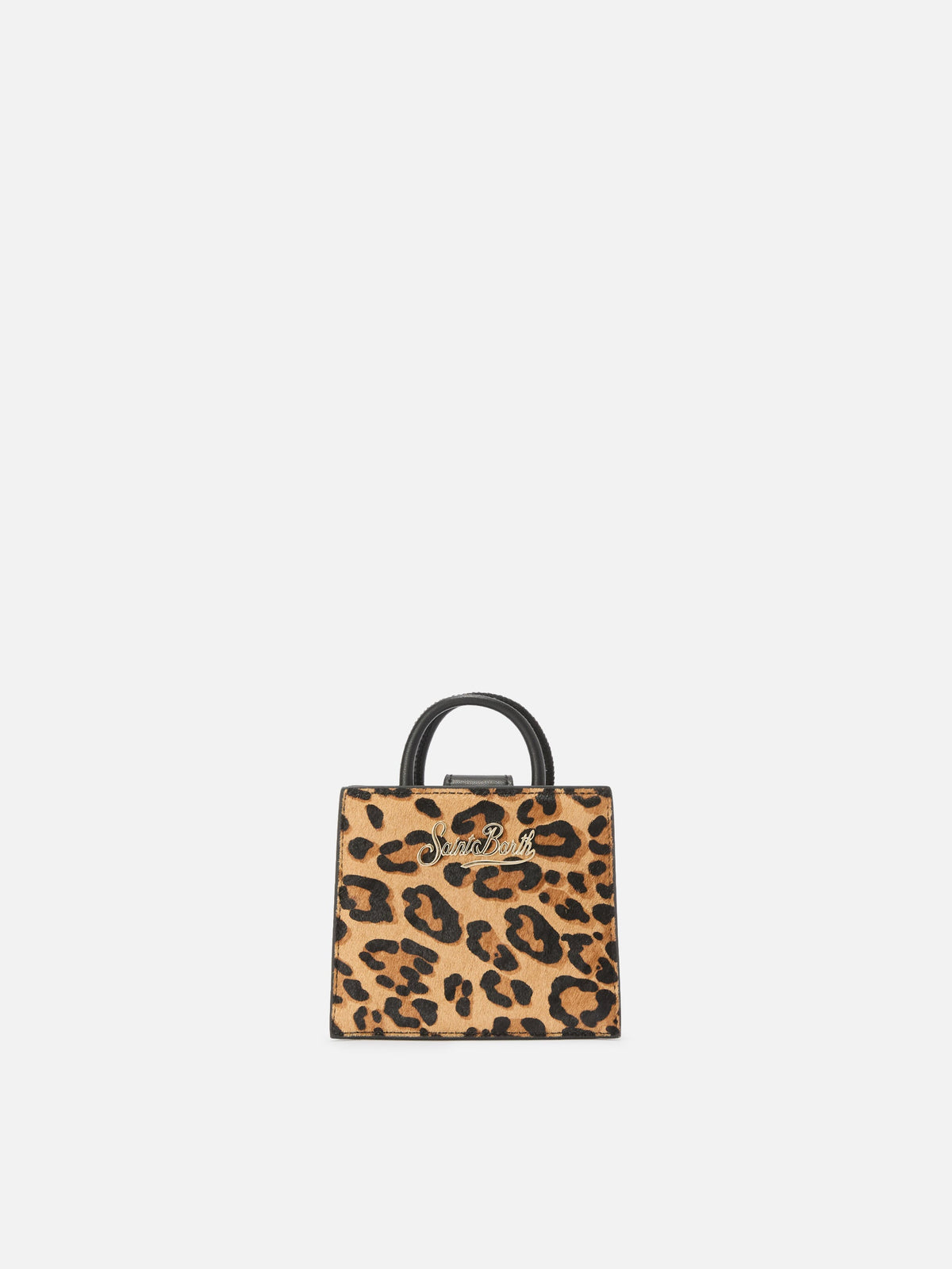 Mini borsa Shop Bag Micro in pelle MC2 Saint Barth — Leopardato