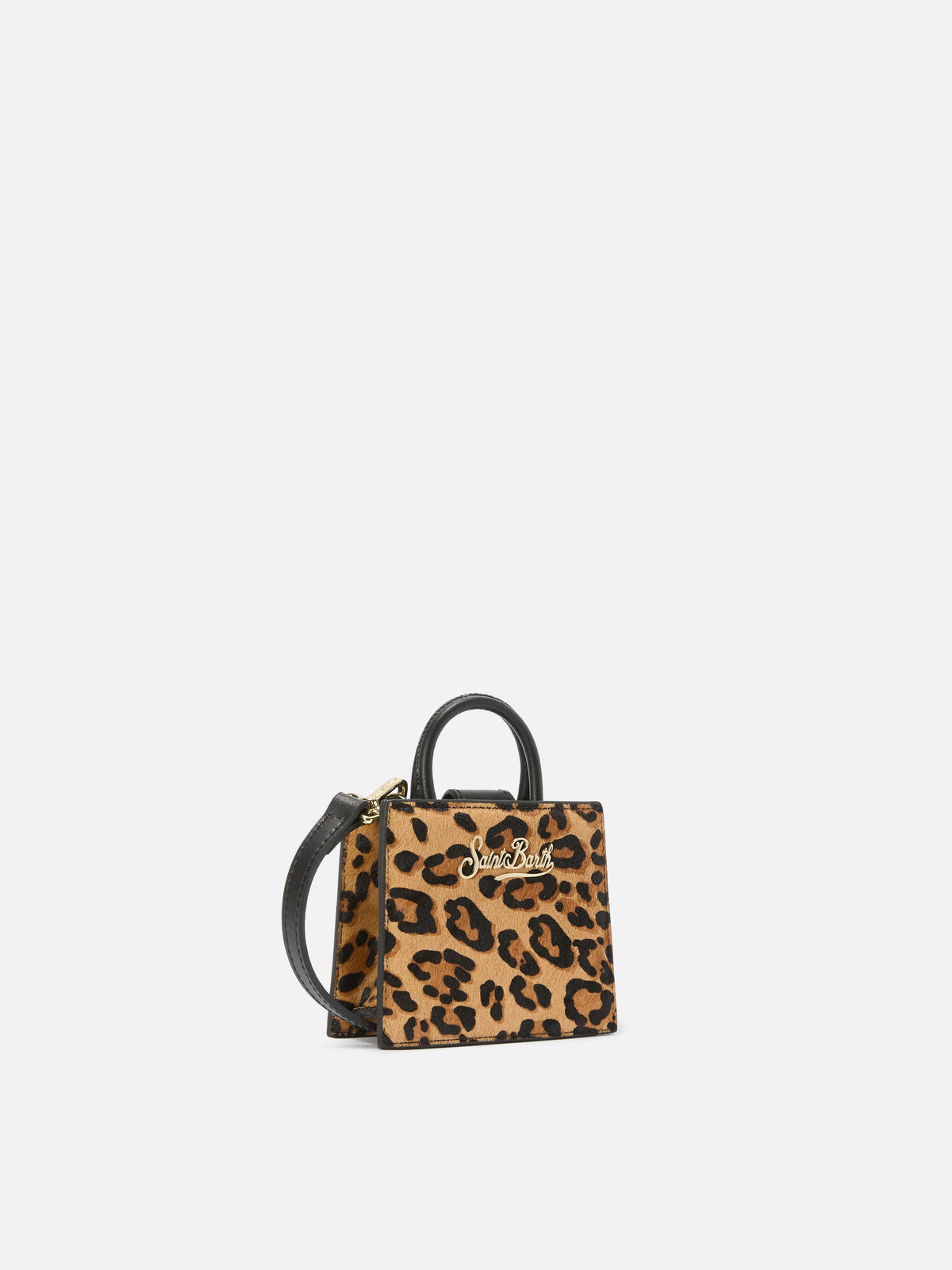 Mini borsa Shop Bag Micro in pelle MC2 Saint Barth — Leopardato — vista 3