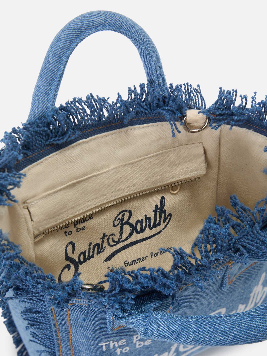 MC2 Saint Barth denim Vanity mini bag — Medium blue — view 4
