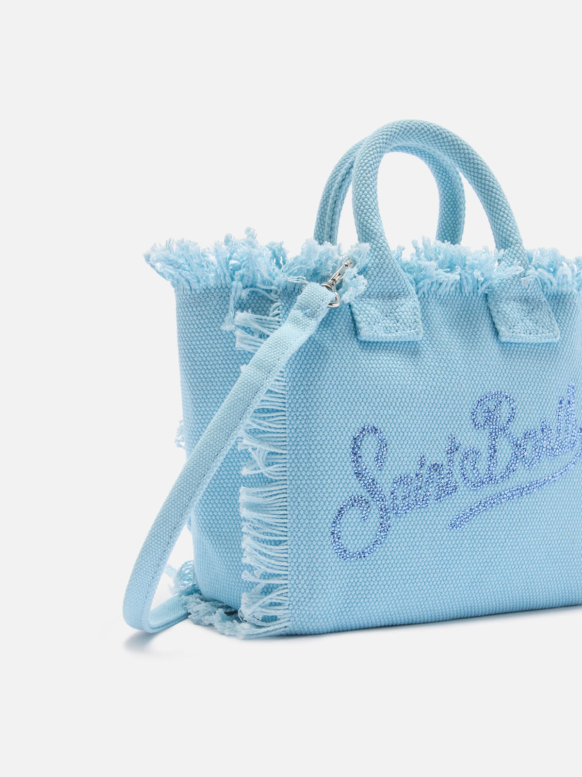 Mini borsa Vanity MC2 Saint Barth — Azzurro strass — vista 3