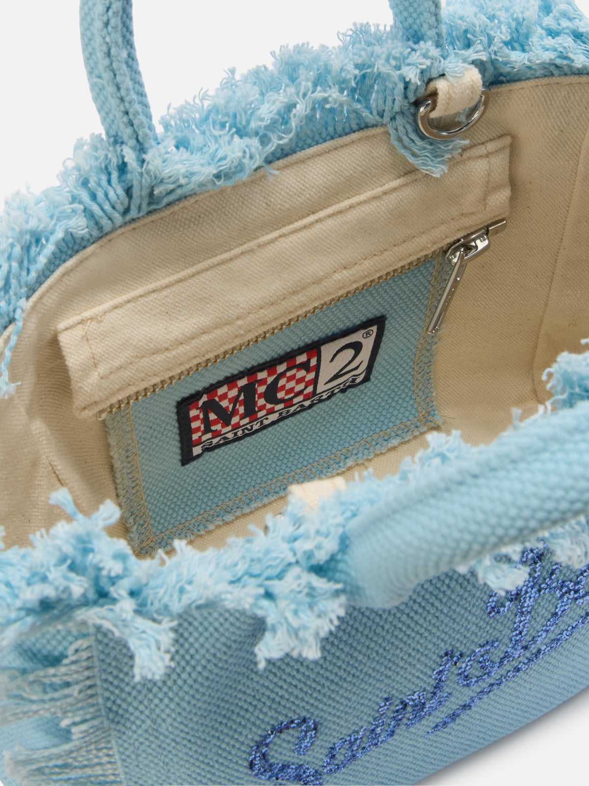 Mini borsa Vanity MC2 Saint Barth — Azzurro strass — vista 4