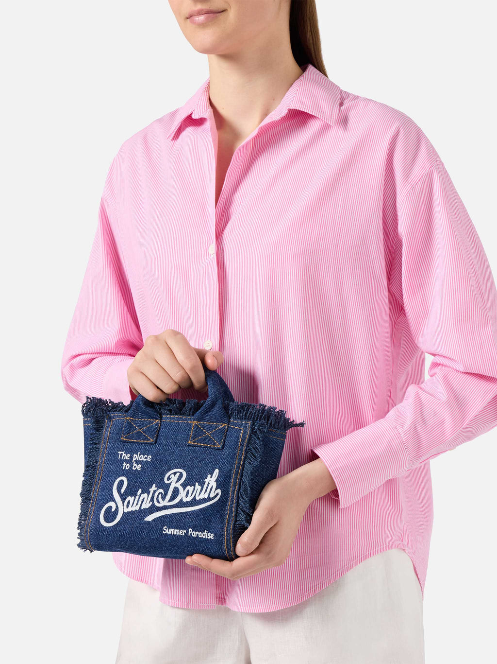 MC2 Saint Barth denim Vanity mini bag — Dark blue — view 2