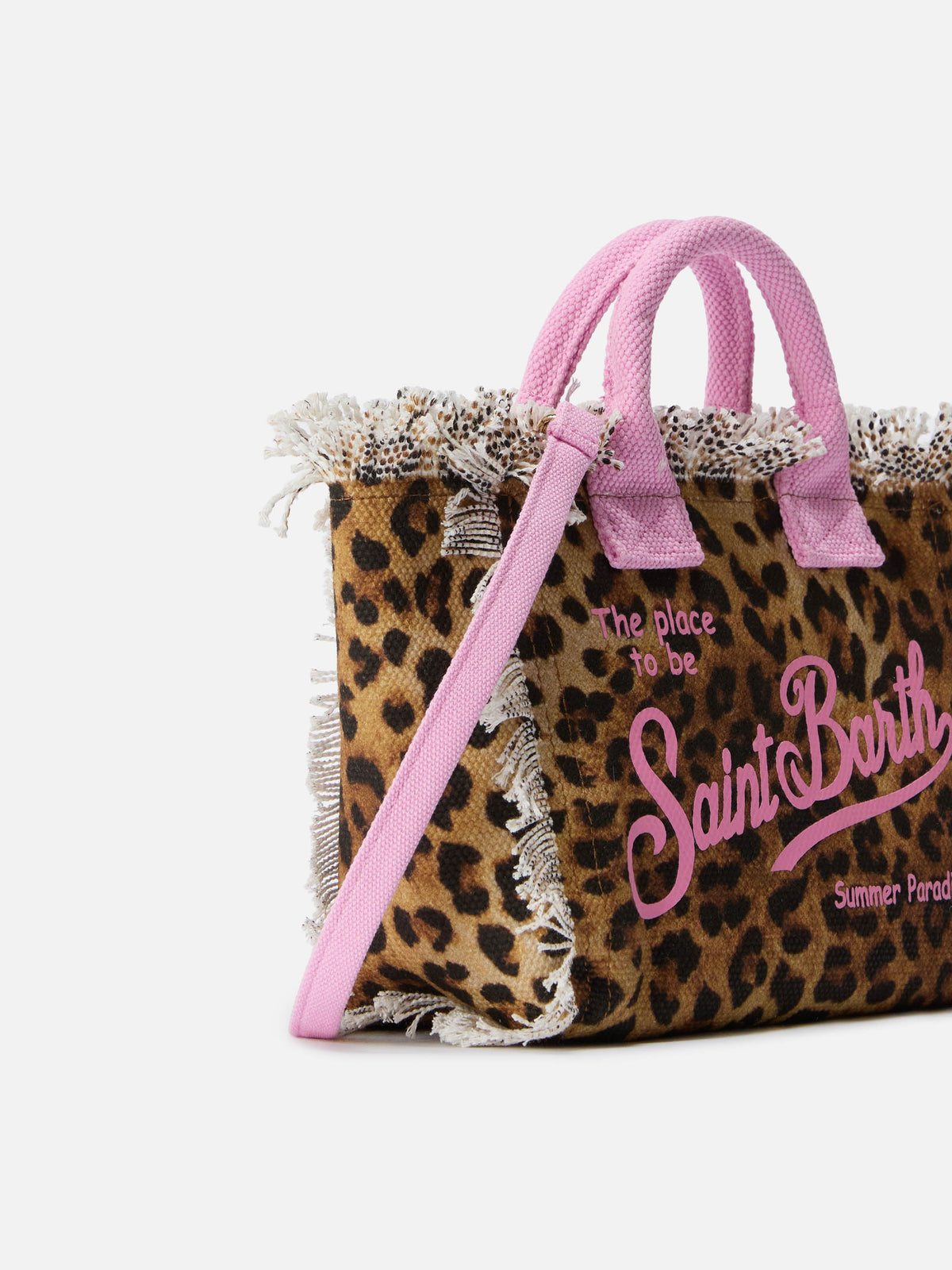 Mini borsa Vanity MC2 Saint Barth — Leopardato e rosa — vista 3