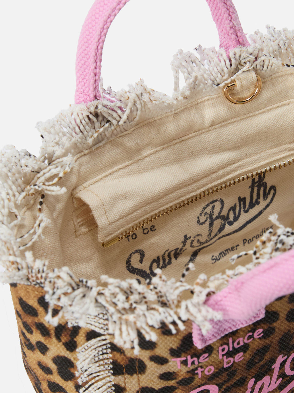 MC2 Saint Barth Vanity mini bag — Leopard and pink — view 4