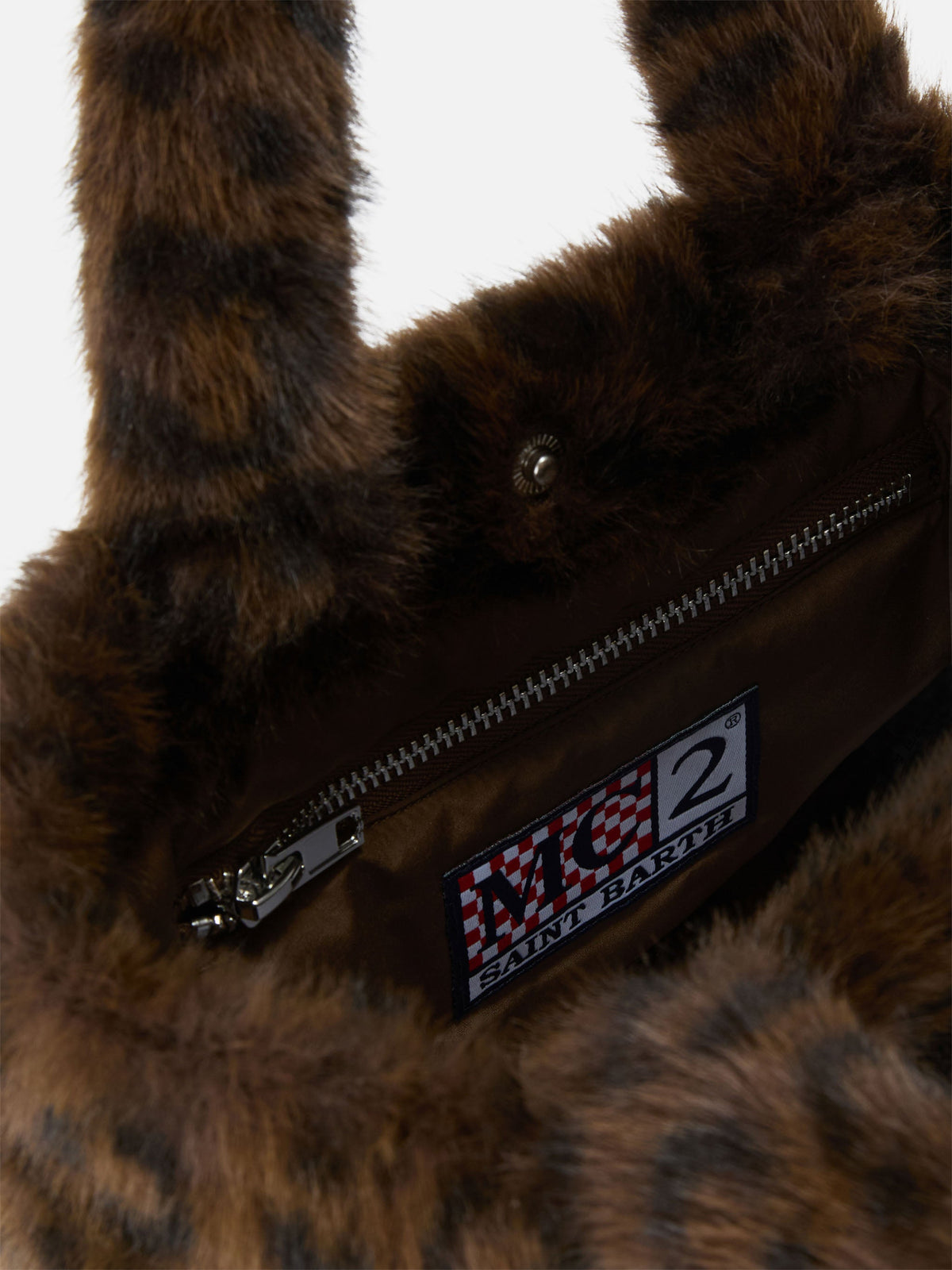 Mini borsa Vanity Soft effetto pelliccia MC2 Saint Barth — Leopardato — vista 5