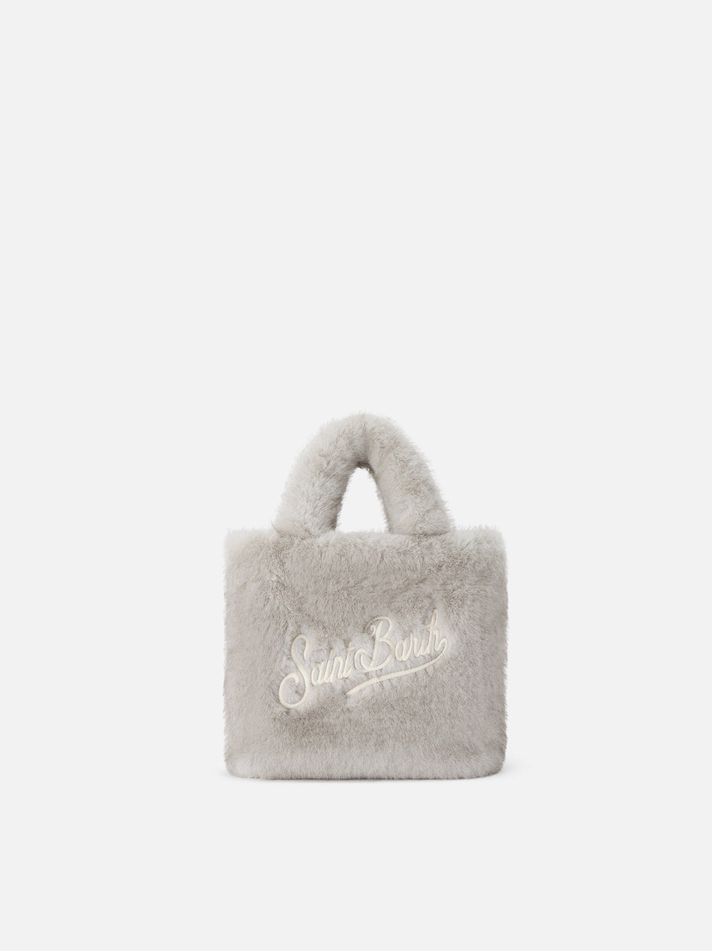 Mini borsa Vanity Soft effetto pelliccia MC2 Saint Barth — Grigio