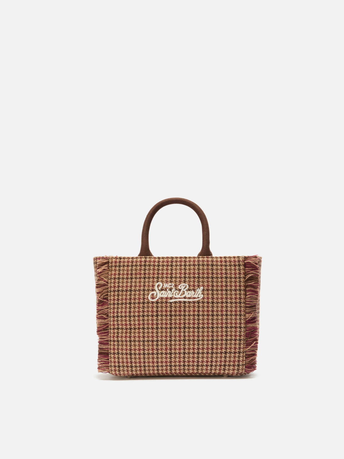 MC2 Saint Barth Wool Vanity mini bag — Red houndstooth — view 4