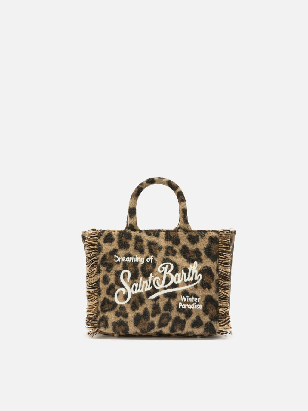 Mini borsa Vanity Felt MC2 Saint Barth — Leopardato
