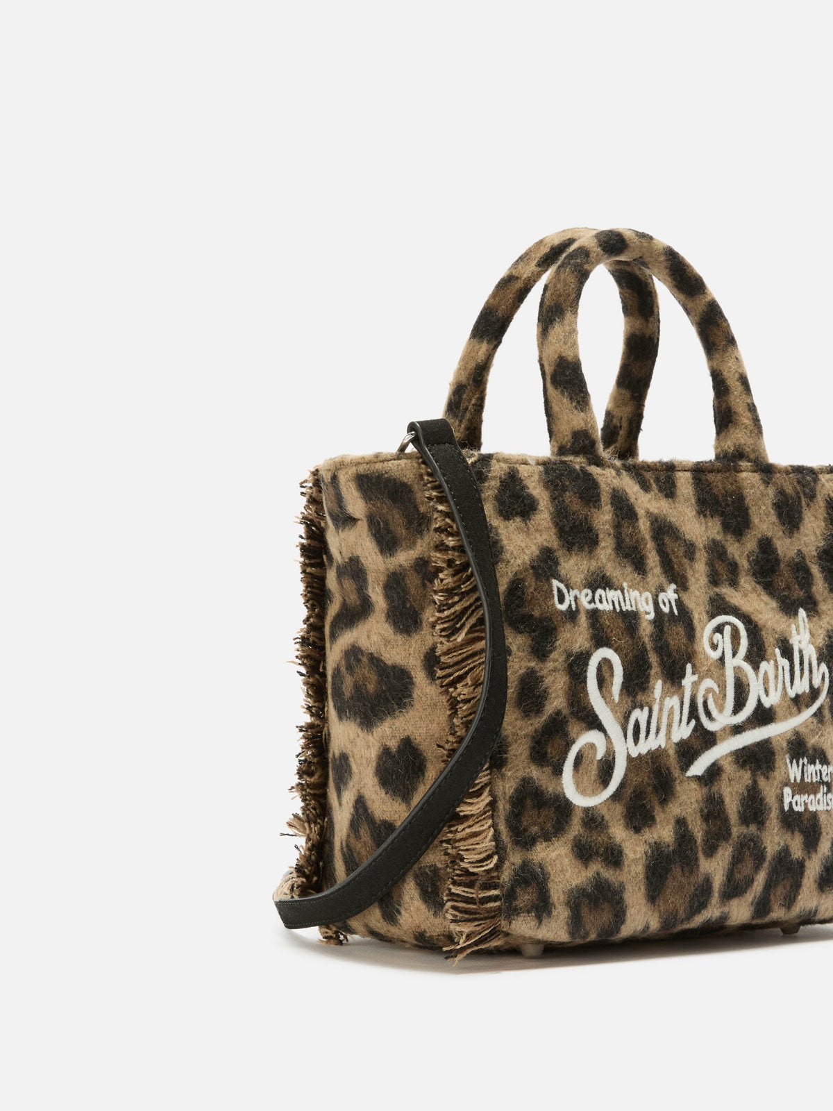Mini borsa Vanity Felt MC2 Saint Barth — Leopardato — vista 3