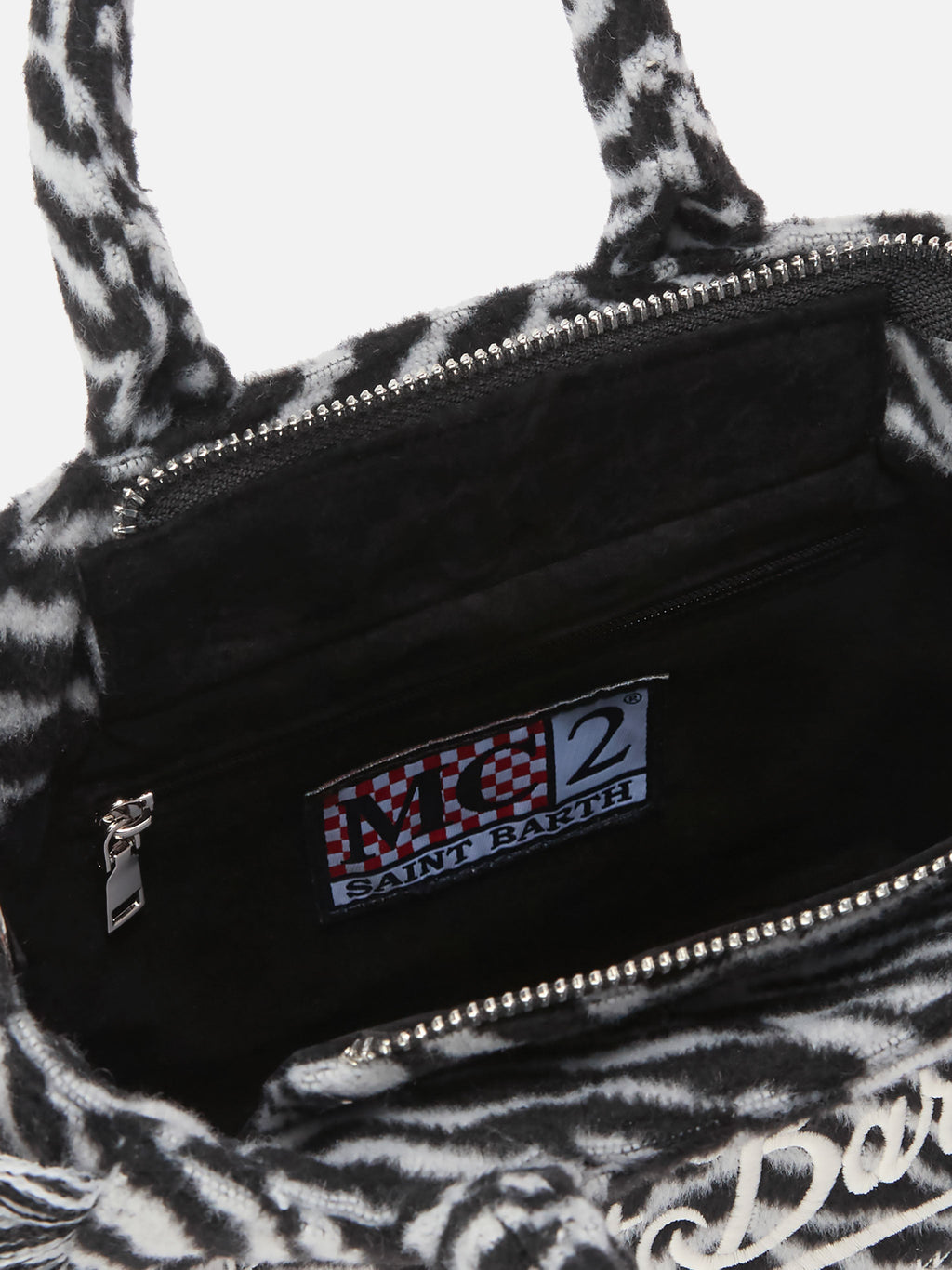Mini borsa Vanity Felt MC2 Saint Barth — Zebrato — vista 5