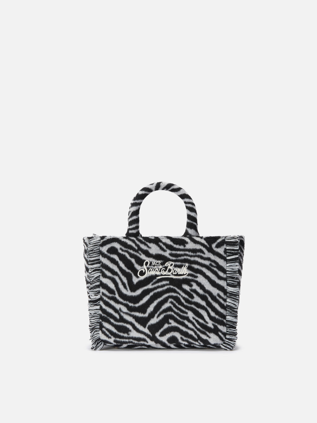 Mini borsa Vanity Felt MC2 Saint Barth — Zebrato — vista 4