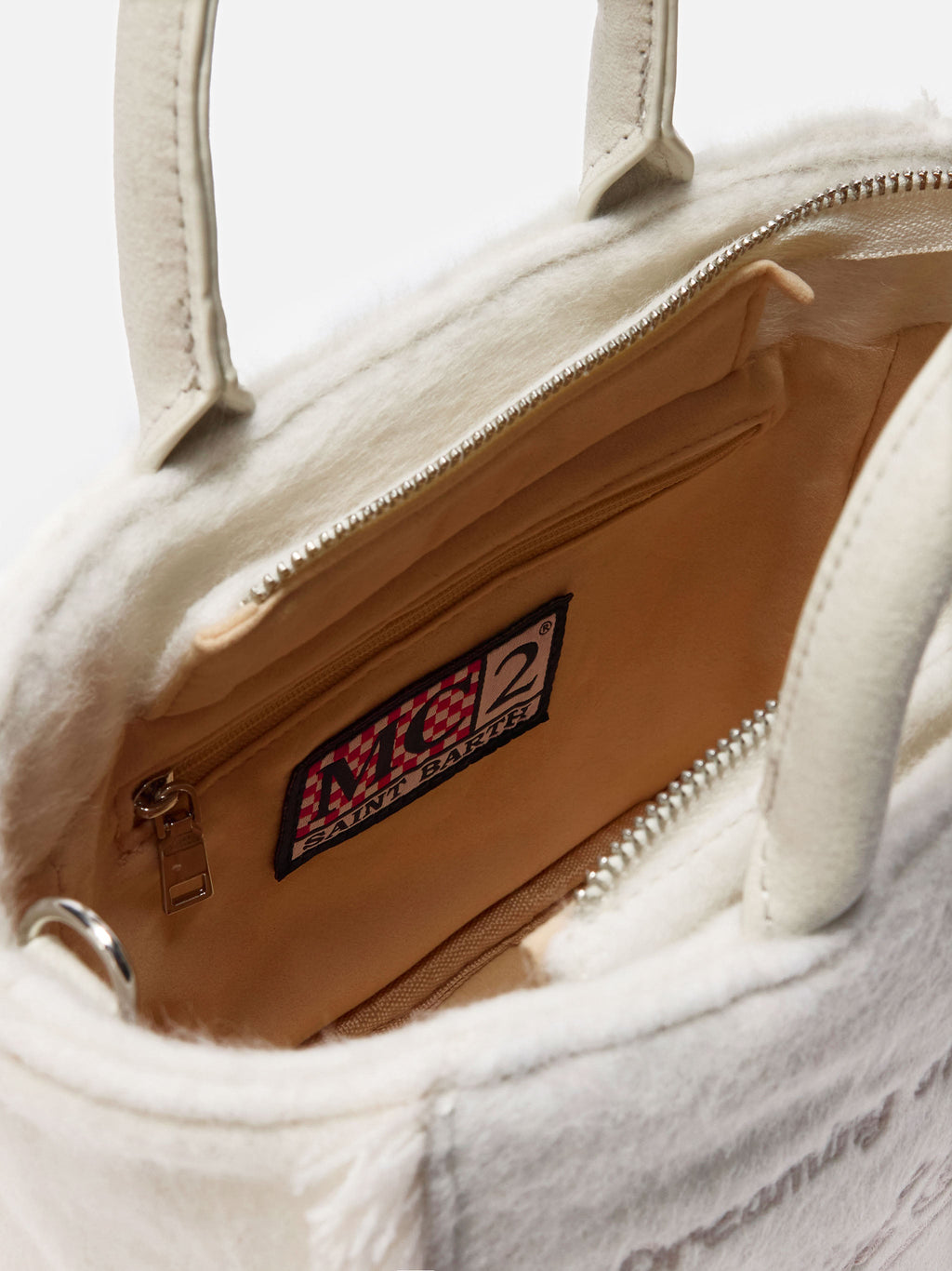 Mini borsa Vanity Felt MC2 Saint Barth — Panna — vista 5