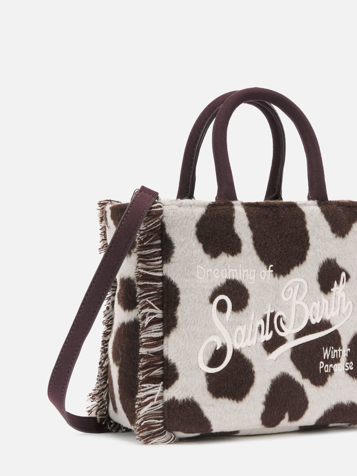 MC2 Saint Barth Felt Vanity mini bag — Cow print — view 3
