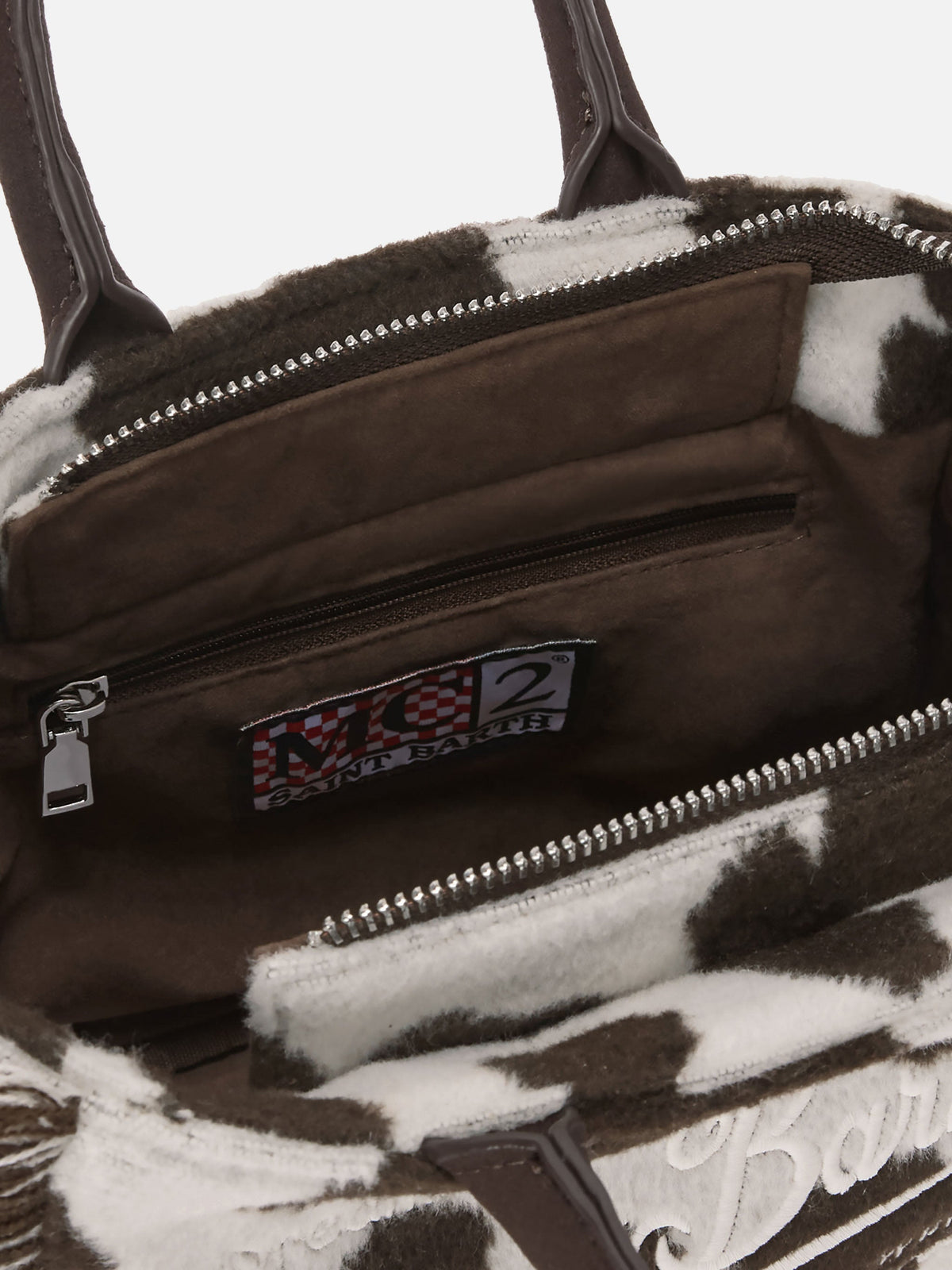 MC2 Saint Barth Felt Vanity mini bag — Cow print — view 5