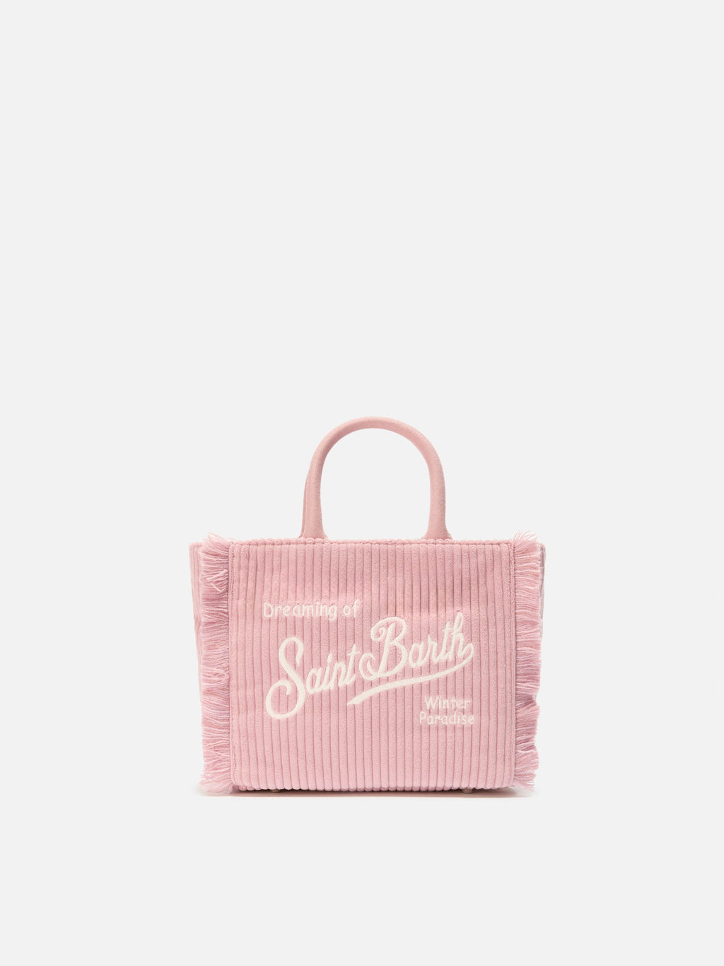 MC2 Saint Barth corduroy Vanity mini bag — Pink