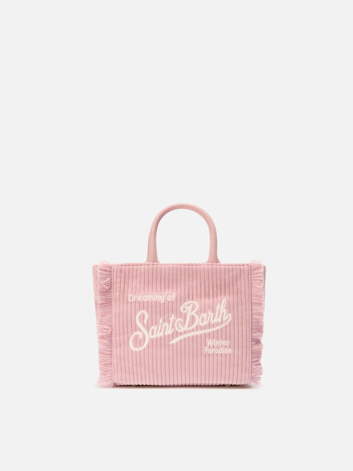 Mini sac Vanity en velours côtelé MC2 Saint Barth — Rose