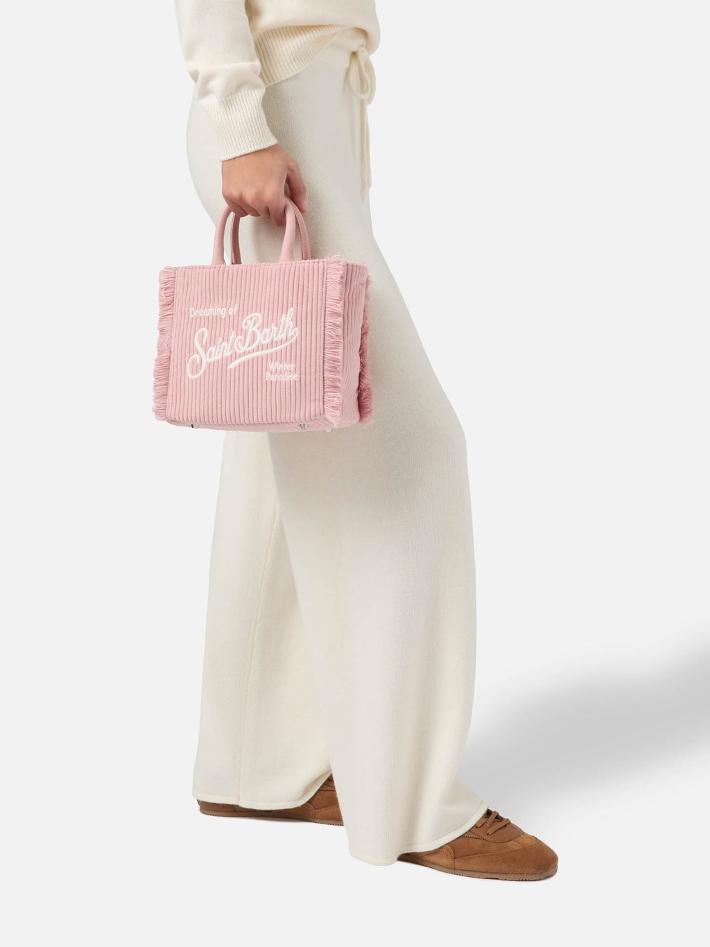 MC2 Saint Barth corduroy Vanity mini bag — Pink — view 2